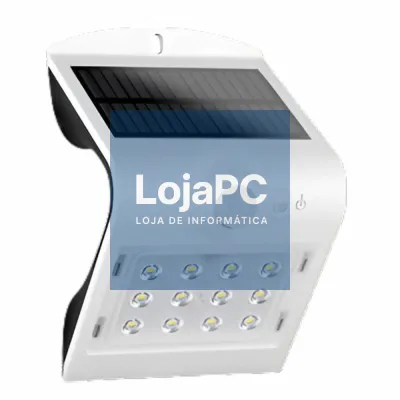 Aplique Exterior Solar 1.5W IP65 C/ Sensor Movimento PIR