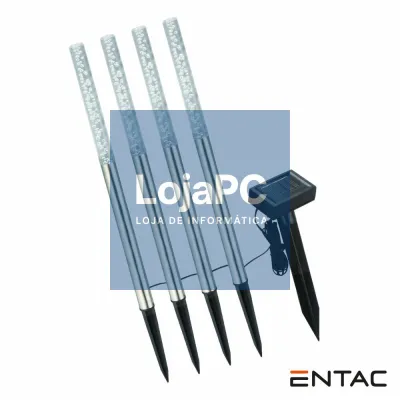 Conjunto 4 Candeeiros Solares 4x 1LED 47cm ENTAC