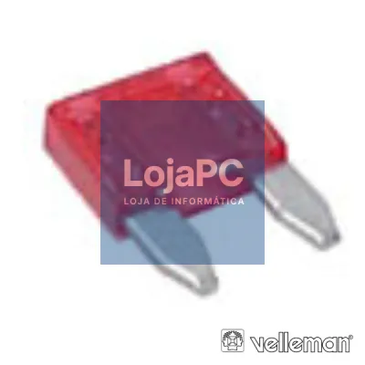 FUSÍVEL DE AUTOMÓVEL MINI 10A VERMELHO VELLEMAN