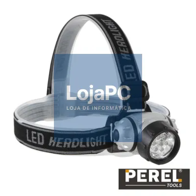 LANTERNA DE CABEÇA 7 LEDS BRANCOS ULTRALUMINOSOS PEREL