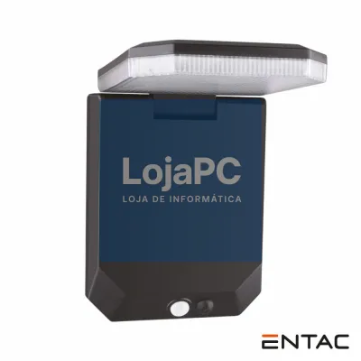 Aplique Solar Dobrável C/ Sensor De Movimento PIR ENTAC