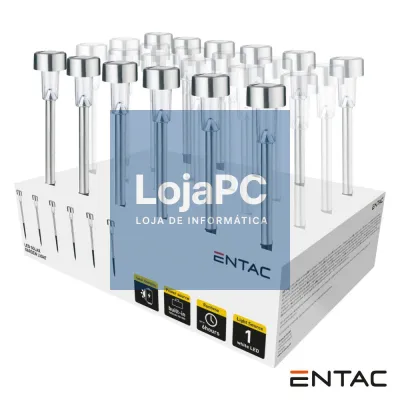 Expositor 24 Candeeiros Solar LED ENTAC