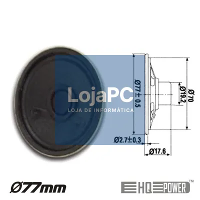 ALTIFALANTE MINIATURA 1W 8 OHM 77MM HQ POWER