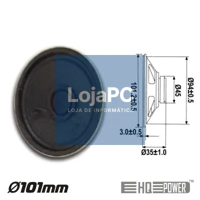 ALTIFALANTE MINIATURA 2W 8 OHM 101MM HQ POWER