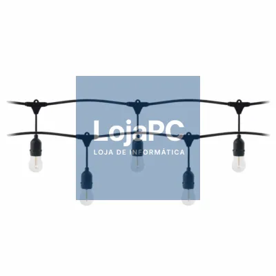 Corrente De Iluminação 10m C/ Lâmpadas E27 3000K IP44