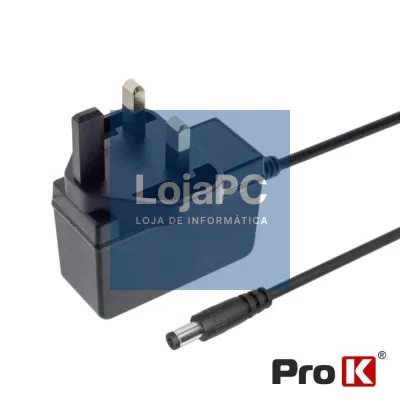 Alimentador Switching C/ Ficha Inglesa 12V 1A PROK