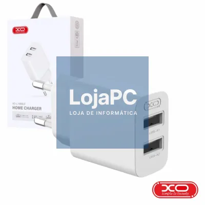 Alimentador 2x USB-A 2.4A Branco XO
