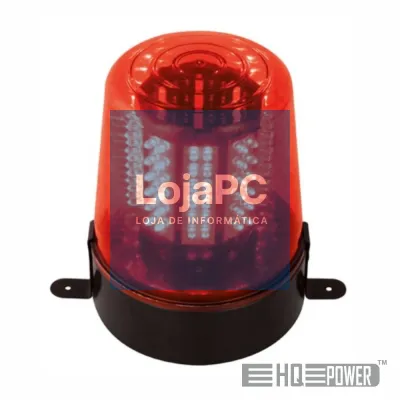 Luz Rotativa Vermelha 14V 12 LEDS HQ POWER