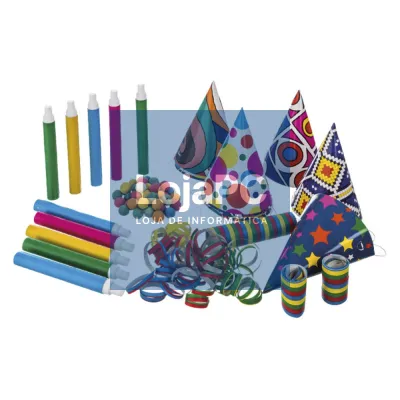 CONJUNTO ACESSÓRIOS FESTIVOS FIM DE ANO P/ 10 PESSOAS