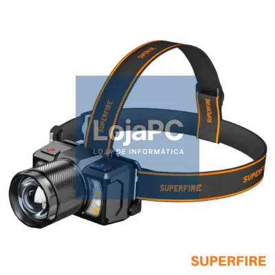 Lanterna de Cabeça 15W 700lm IP43 Zoom SUPERFIRE