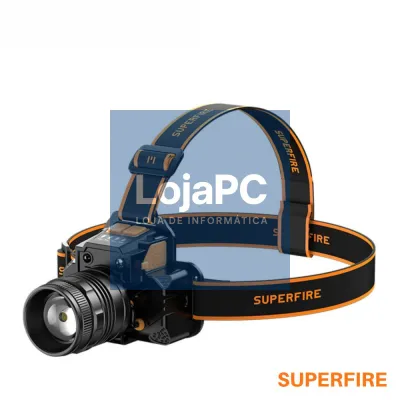 Lanterna de Cabeça 10W 350lm IP44 Zoom SUPERFIRE
