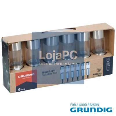 Candeeiro Solar Ø4,5x15cm LED 6x GRUNDIG