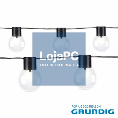 Corrente de Iluminação 4.85m C/ 20 Lâmpadas E Painel Solar