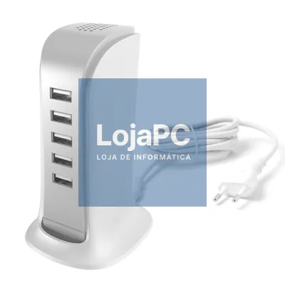 Carregador de Mesa C/ 5x USB-A 25W DUDAO