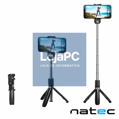 Vara Telescópica Monopod P/ Selfies C/ Função Tripé NATEC