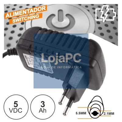 ALIMENTADOR SWITCHING C/ FICHA DC 5V 3A