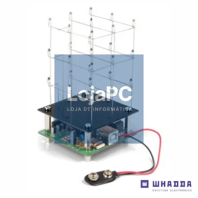 Cubo LED 3d C/ 27 LEDS Até 234 Animações WHADDA