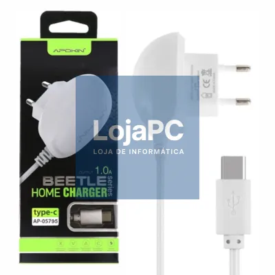 Carregador USB-C 1A Branco