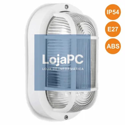 APLIQUE OLHO DE BOI E27 IP54 BRANCO