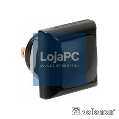 INTERRUPTOR PRESSÃO MINIATURA 1P SPST OFF-(ON) PRETO