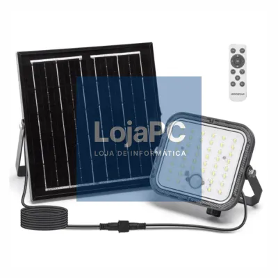 Foco LED Solar 80W C/ Sensor 6500K 800lm IP66