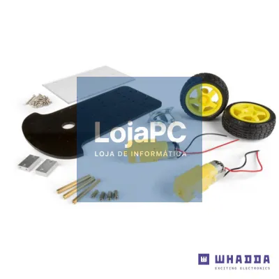 Kit de Robótica Com Motor Chassi E 2 Rodas WHADDA