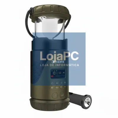 Rádio Solar FM/AM C/ Dínamo/Lanterna/Powerbank/Bluetooth