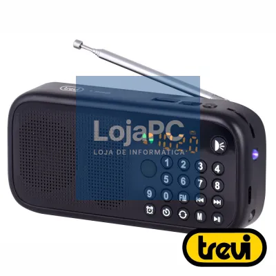Rádio Portátil LCD AM/FM Bluetooth USB / MicroSD TREVI