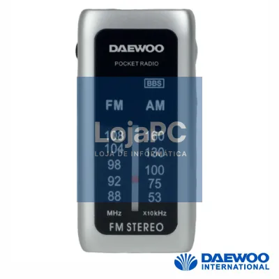 Rádio Portátil AM/FM Cinzento DAEWOO