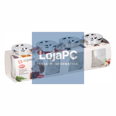 CONJUNTO 4 FRASCOS VIDRO 200ML