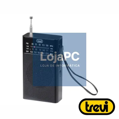 Rádio Portátil AM/FM Clássico Preto TREVI