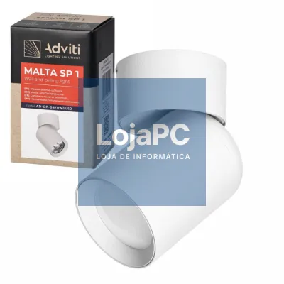 Candeeiro LED Teto/Parede IP20 Branco ADVITI