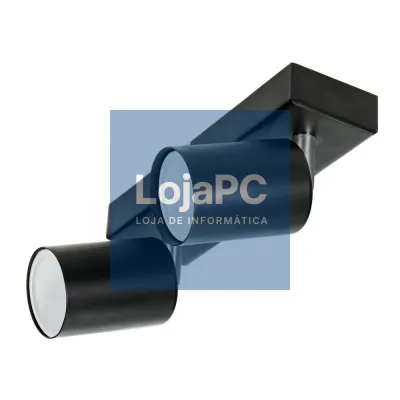Candeeiro LED Teto/Parede 2x50W 199mm Preto ADVITI