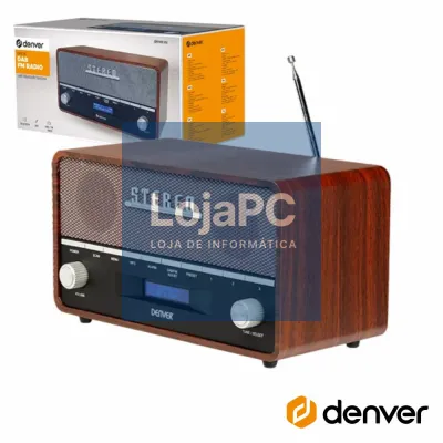 RÁDIO BLUETOOTH AM/FMPPL/AUX/MP3 VINTAGE DENVER