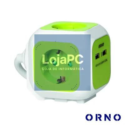 Tomada Elétrica C/ 4 Saídas E 2 USB-A 1.4m ORNO