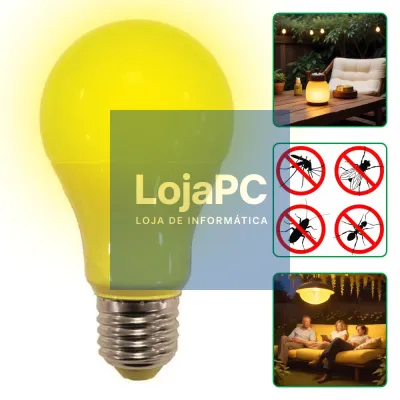 Lâmpada LED Repelente de Insetos E27 A60 7W