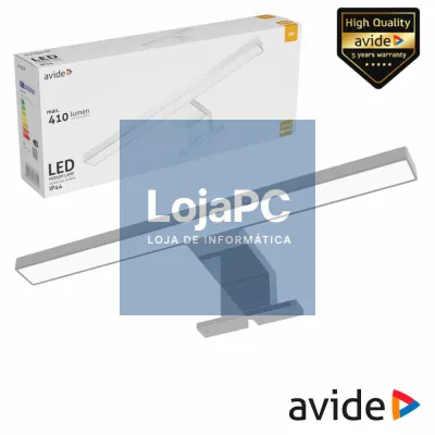 Candeeiro LED 5W 410lm 300mm 4000K IP44 Cromado AVIDE