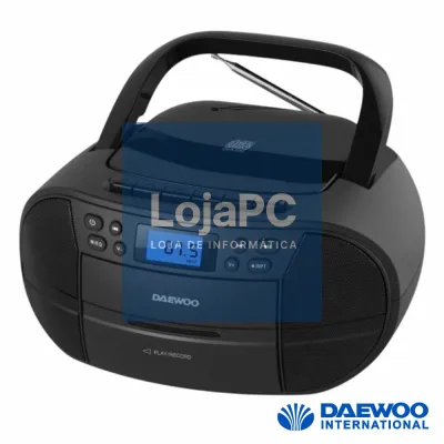 Rádio Portátil FM CD/BT/Cassete/MP3 4W DAEWOO