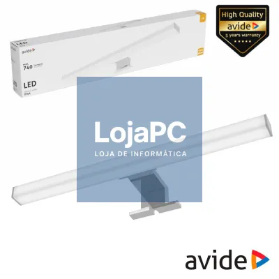 Candeeiro LED 7W 740lm 500mm 4000K IP44 Cromado AVIDE
