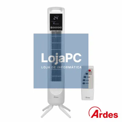 Ventoinha Torre 45W C/ Comando Branco ARDES