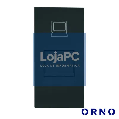 Módulo RJ45 22.55x45mm P/ Encastrar OR-GM-9010/B ORNO