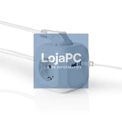 Tomada Elétrica C/ 3x Schuko e 2x USB 1.5m NEDIS