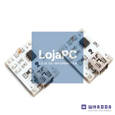 Módulo Carregador de Bateria Li-Ion 1A 2 Peças WHADDA
