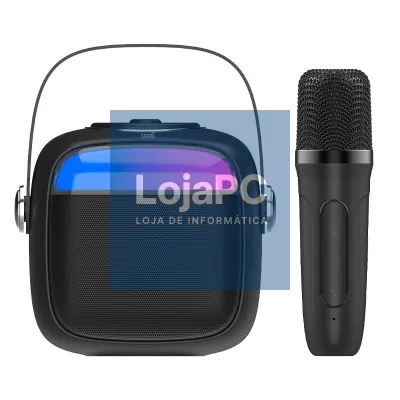 Universal Bluetooth Music Speaker 6W COOL Mini Karaoke + Microphone Black