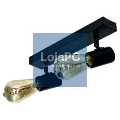 Candeeiro LED Teto/Parede 2xE27 2x60W IP20 RIO