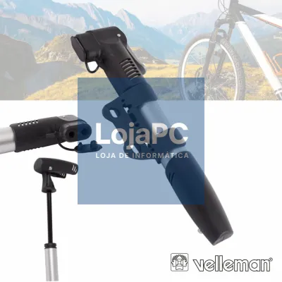BOMBA MANUAL DE MÃO P/ BICICLETA 8 BAR VELLEMAN