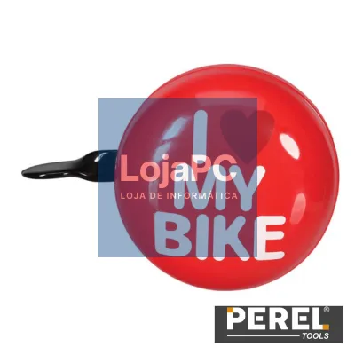Campainha p/ Bicicleta - I love my bike - Ø 8 cm - PEREL