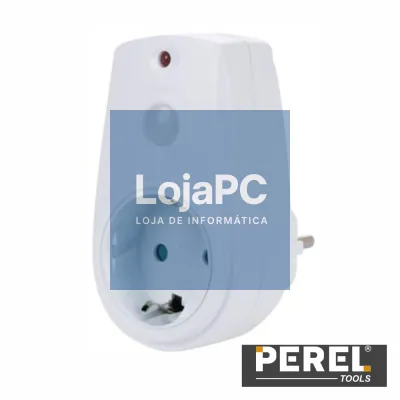 Ficha Elétrica Adaptadora 1x Schuko C/ Sensor Crepuscular