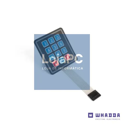 Teclado Matricial de Membrana Compatível C/ Arduino WHADAA