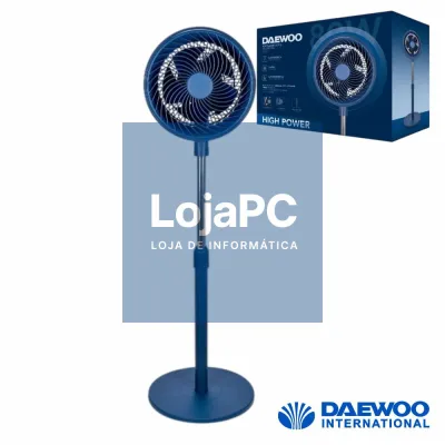 Ventoinha de Pé High Speed Ø25cm 80W Azul Daewoo